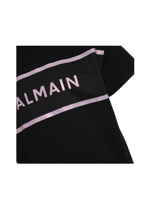 T-shirt, bambina, logata. BALMAIN | BS8B81 Z0082930RS